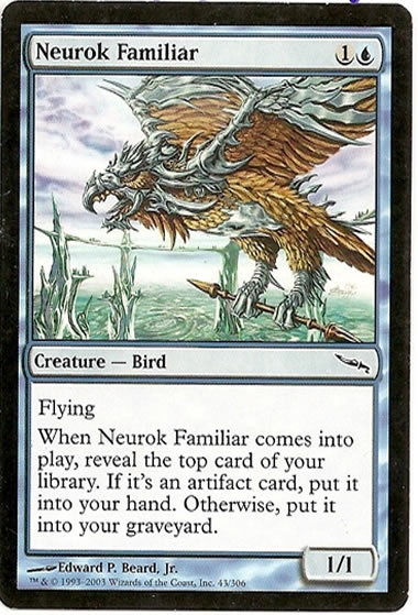 Magic mirrodin Neurok familiar 43/306 inglés